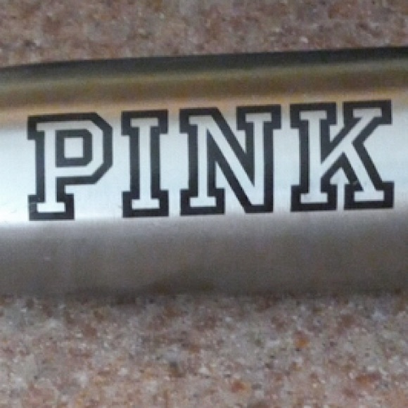 🆕🔥PINK BY VS SUPER CUTE METAL TIN TUMBLER SILVER&BLACK (PINK)ON THE TUMBLER!! - Picture 4 of 13